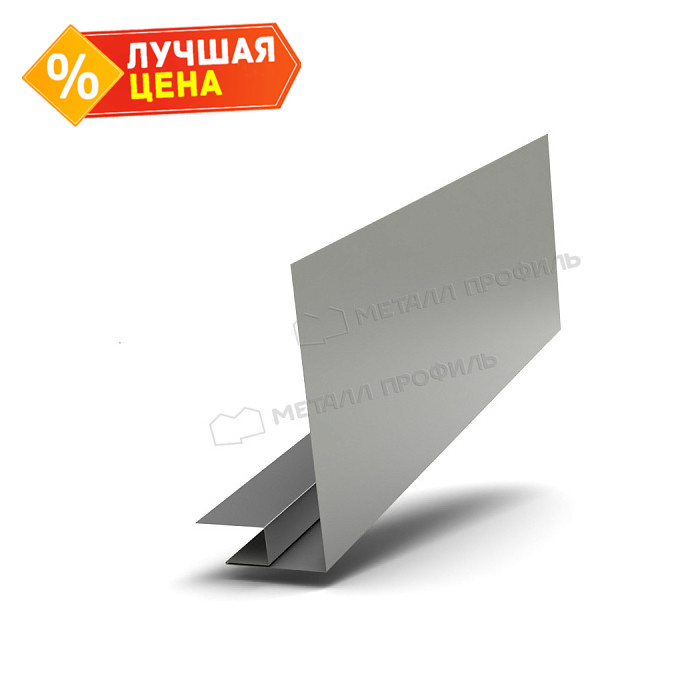 Планка карнизного свеса сложная 185х50х2000 (ECOSTEEL-01-МореныйДуб-0.5)