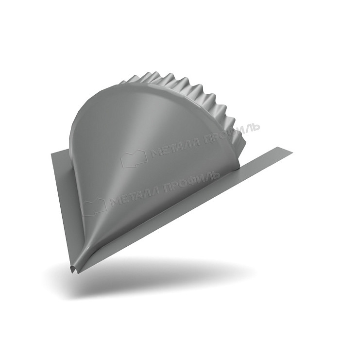 Заглушка конька круглого конусная (ECOSTEEL-01-МореныйДуб-0.5)