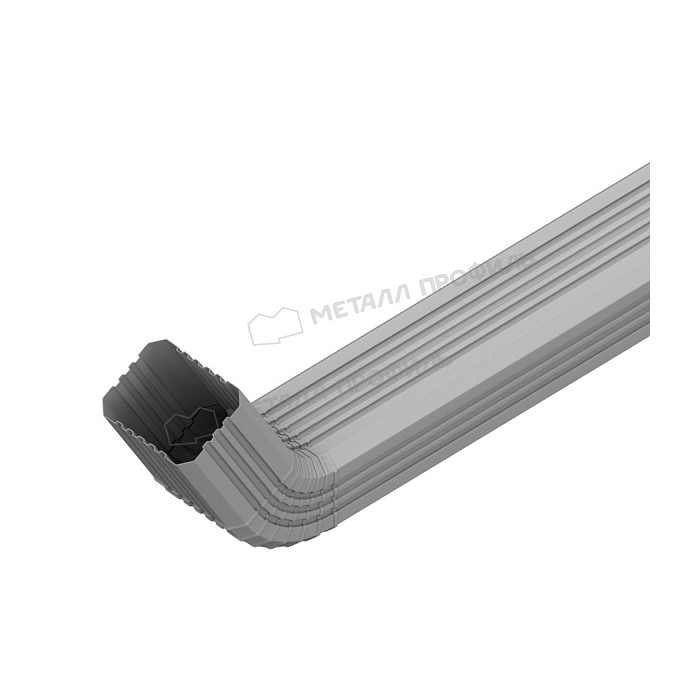 Труба водосточная с коленом МЕТАЛЛ ПРОФИЛЬ БЮДЖЕТ 76х102х3000 Ral 3011